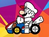 Spielen Mario driving coloring book now
