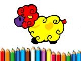 Spielen Baby sheep coloring book now