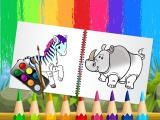 Spielen Funny animals coloring book now