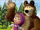 Spielen Masha puzzle time now
